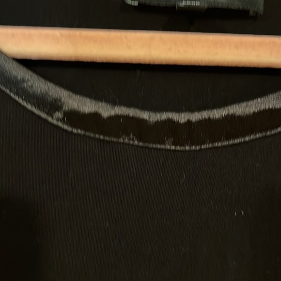 Joan Vass High Low Top with Satin Collar Size Large - Picture 2 of 11